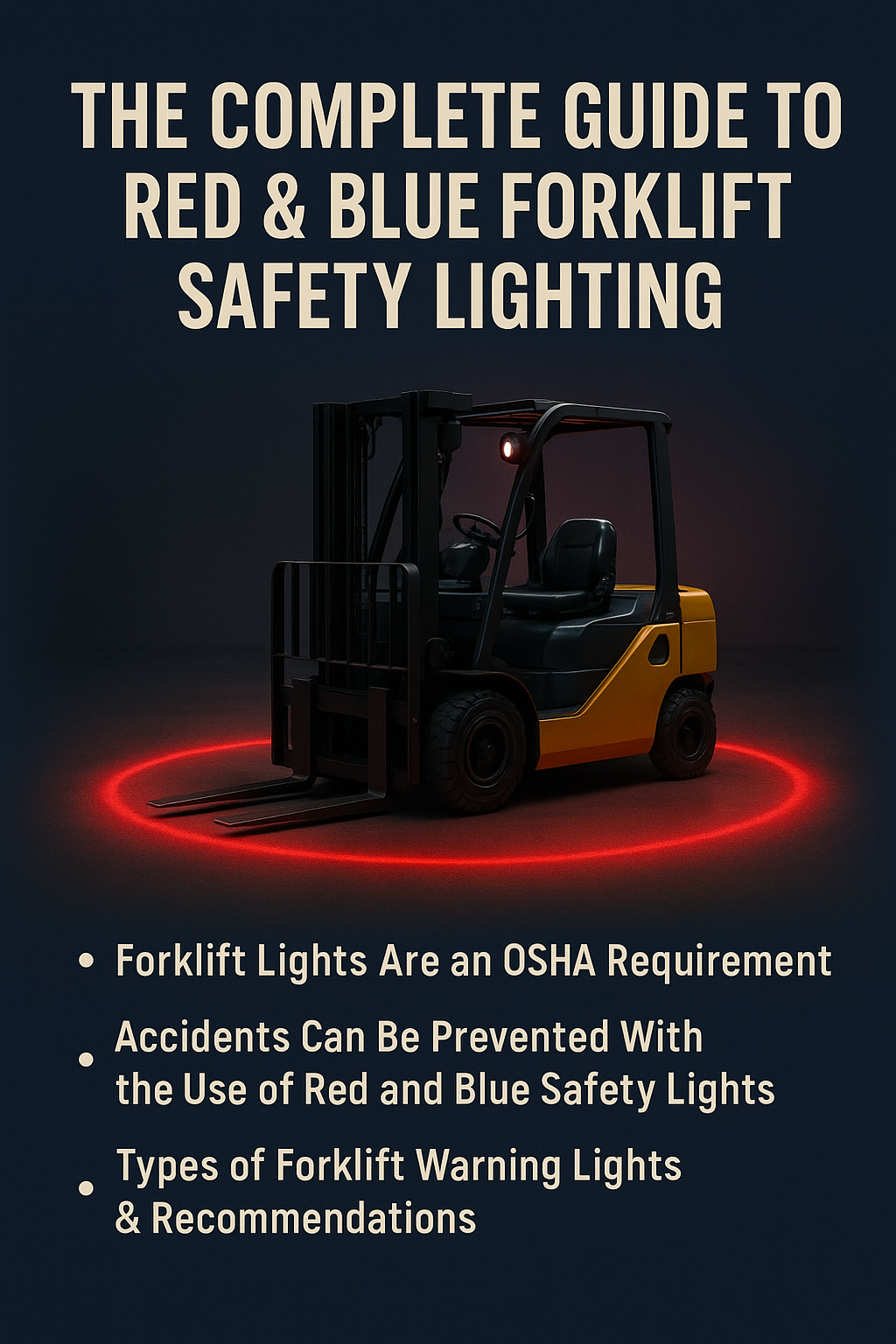 Red & Blue Forklift Safety Lighting – Maximize Workplace Safety and Awareness